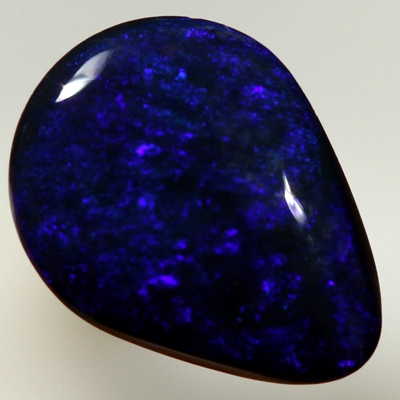 SOLID BLACK OPAL Strong fire, royal blue